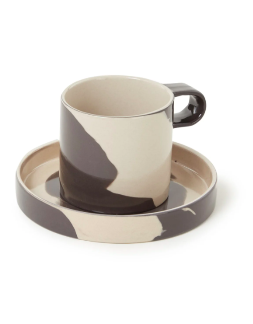 ferm LIVING - Tasse et soucoupe Zebra 28 cl - 39€