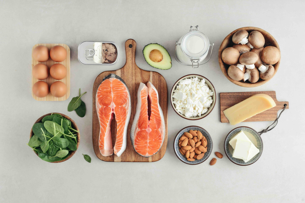 Nourriture saine apportant de la vitamine D