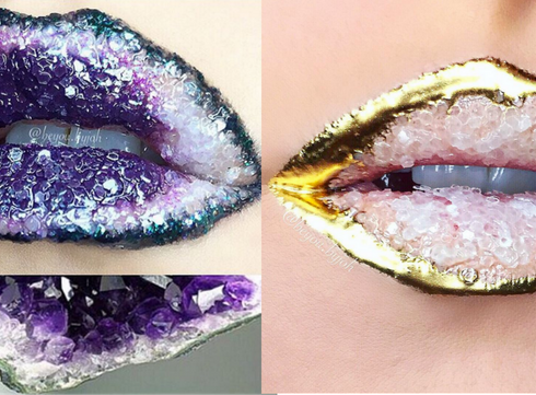 Les lèvres crystal: nouvelle tendance complètement folle ou portable?
