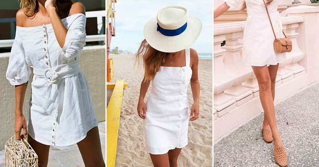 Look: comment porter la robe blanche, incontournable pour cet été