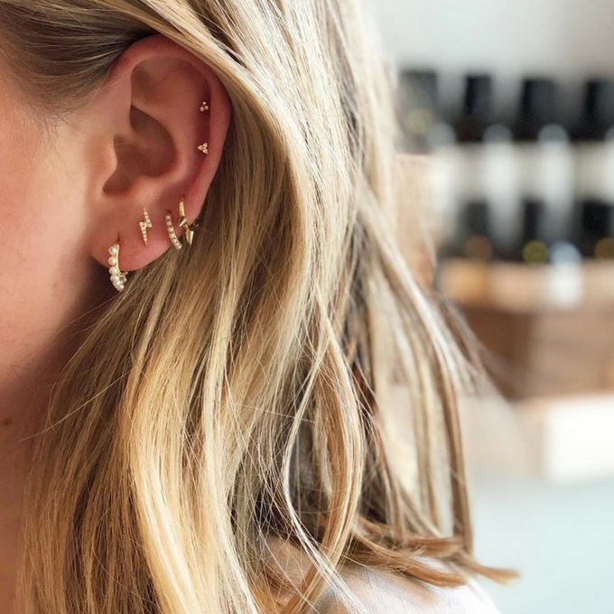 Curated Ear : la tendance qui remet les piercings au goût du jour - Marie  Claire Belgique