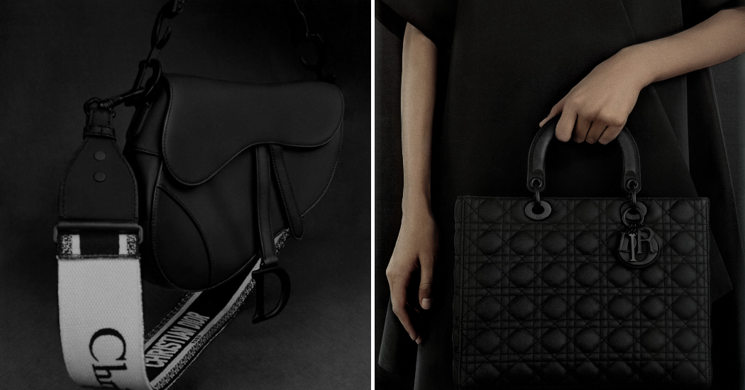 Crush of the day : Dior revisite 3 sacs iconiques en noir ultramat
