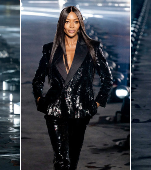 Paris Fashion Week : Naomi Campbell, la pluie, et tout ce qu’on a vu au défilé Saint Laurent printemps-été 2020