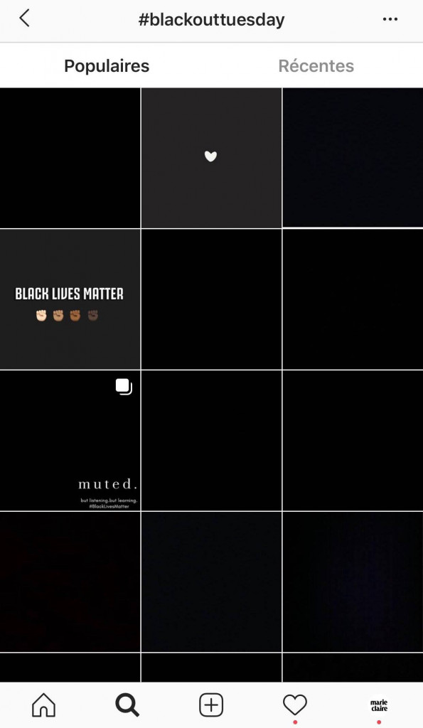 #BLACKOUTTUESDAY : le hashtag puissant qui prend Instagram d'assaut - 1