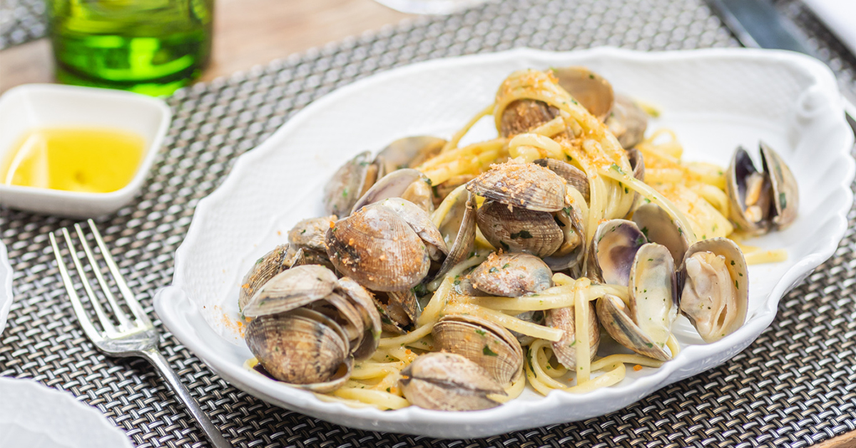 Recette Les Spaghetti Alle Vongole Du Restaurant Bocconi Marie 