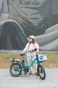 femme vélo