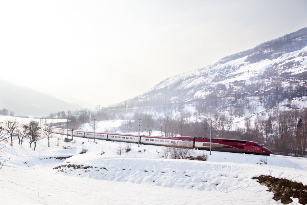 train neige