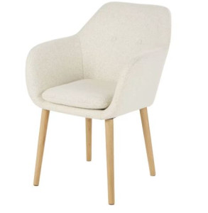 Fauteuil ARNOLD en bouclettes écrues