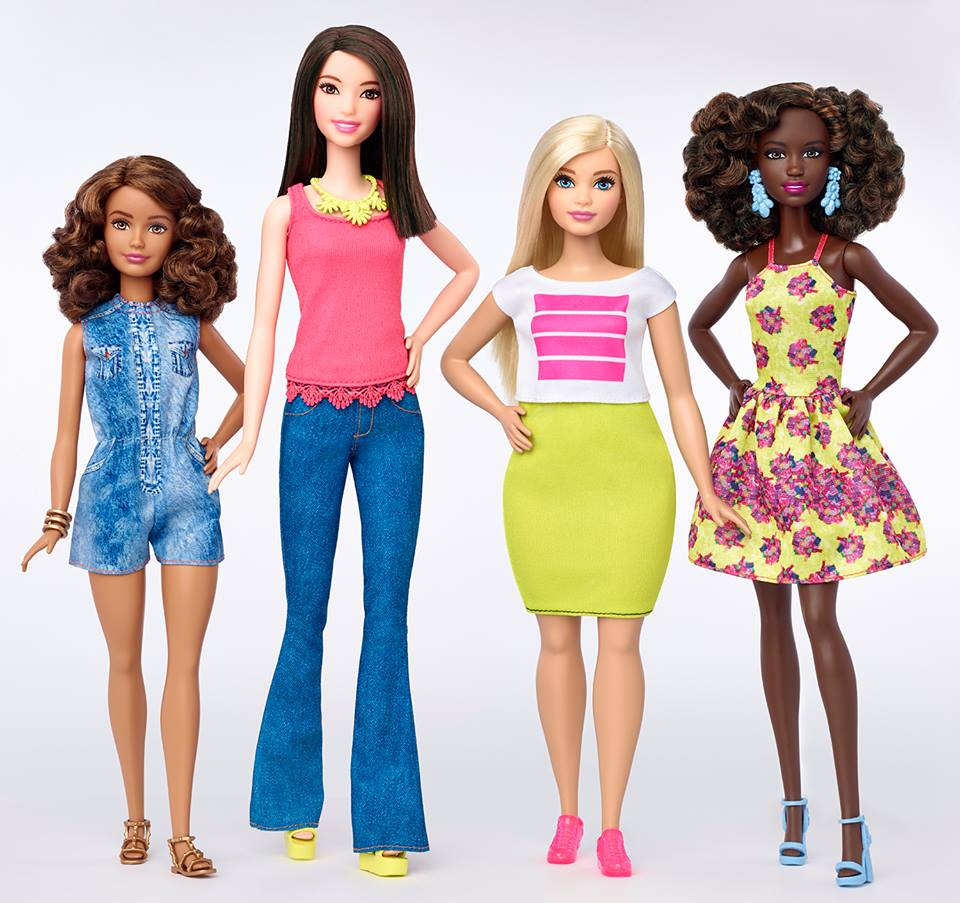 Barbie® Fashionistas small, tall, curvy, normal
