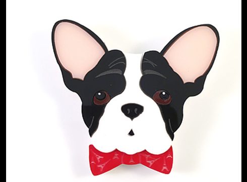 Crush of the Day: Franco the Frenchie Brooch van Deer Arrow