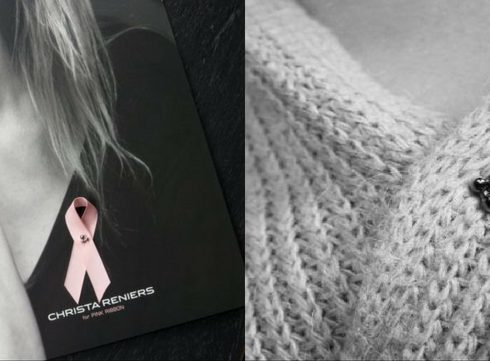 Crush of the day: het Pink Ribbon-lintje van Christa Reniers