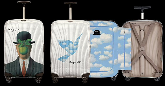 Crush of the day: René Magritte I Cosmolite Limited Edition van Samsonite