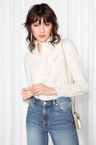 Crush of the day: Broderie anglaise blouse van & Other Stories