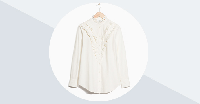Crush of the day: broderie anglaise blouse van & Other Stories