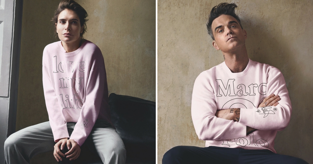 Robbie Williams & Ayda Field ontwerpen voor Marc O’Polo