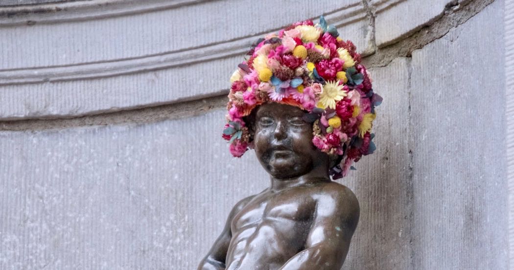 Flowertime zet Brussel (en Manneken Pis) in de bloemetjes