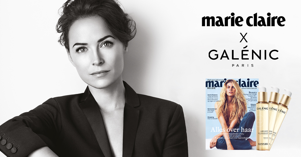 Privé: Deze maand: 12 nummers van Marie Claire + een reinigingsolie gezicht en ogen van Galénic voor € 37,80