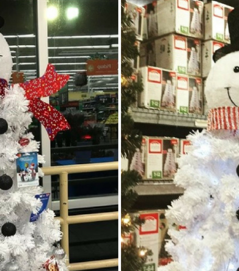 Dé trend deze kerst: de sneeuwman kerstboom