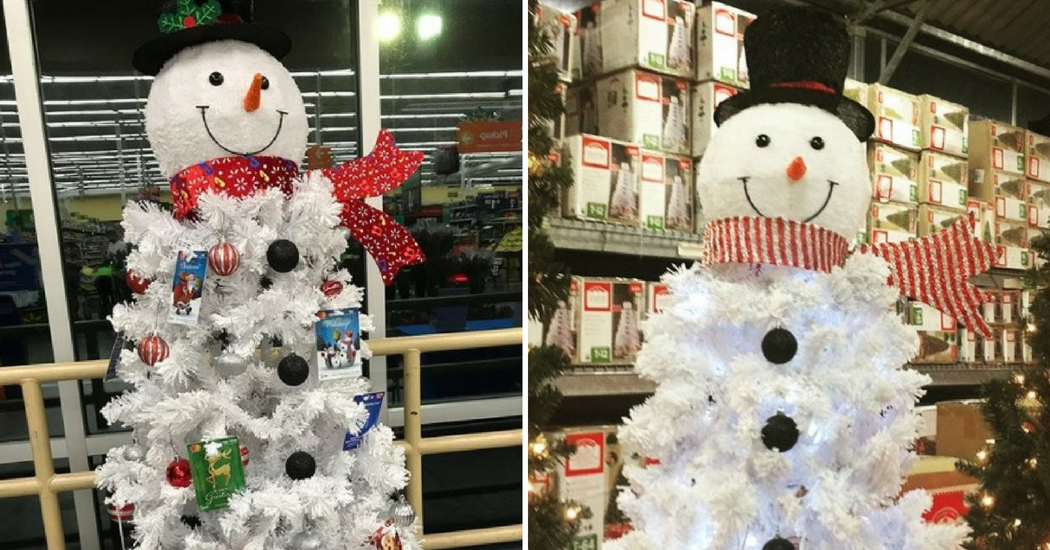 Dé trend deze kerst: de sneeuwman kerstboom