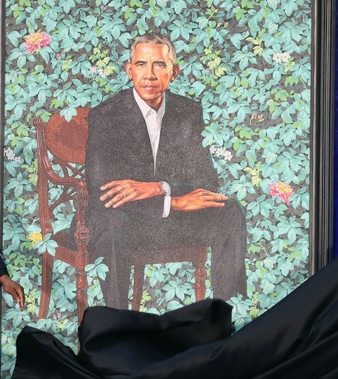 Afro-Amerikaanse schilder zet Obama in de bloemetjes