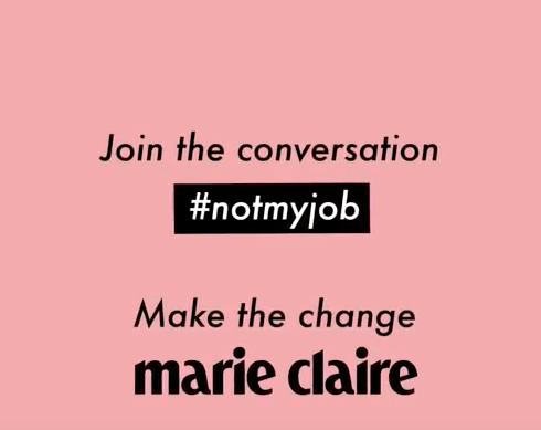 ZIEN: de Not My Job campagne van Marie Claire International