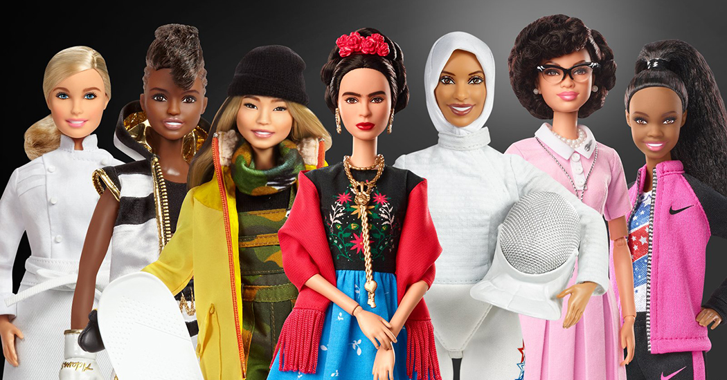 Mattel modelleert nieuwe Barbie collectie op vrouwelijke rolmodellen