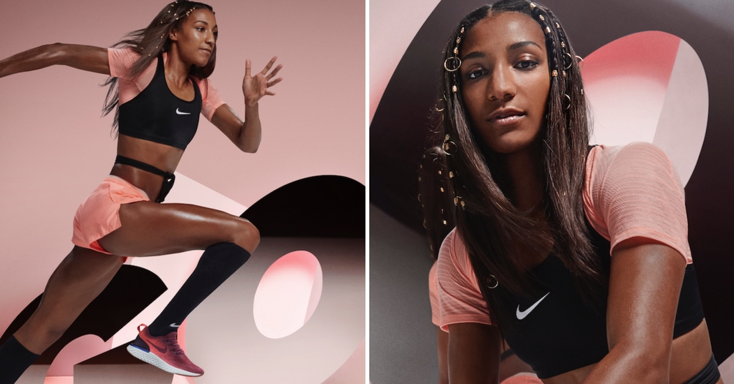 Nafi Thiam is het gezicht van de Nike Epic React sneaker