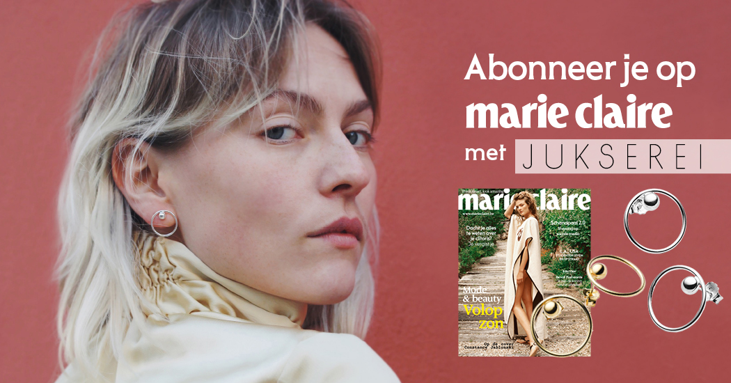 Privé: Een heel jaar Marie Claire België voor € 37,80 + gratis oorbellen van Jukserei!