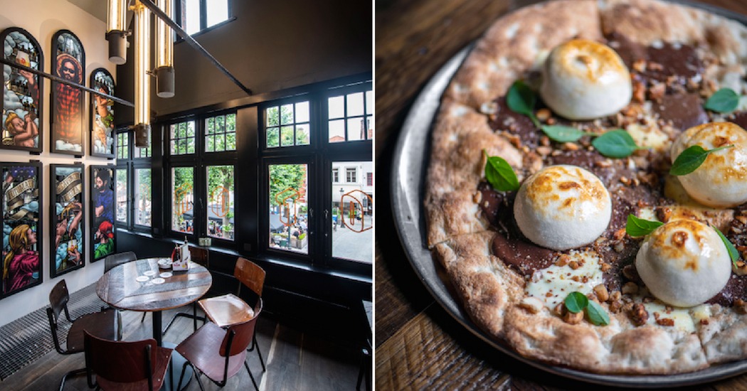 Pizzaparadijs Otomat opent vestiging in Brugge en viert met chocoladepizza