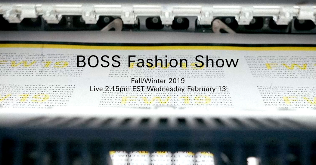 Zien: de livestream van de Boss FW19 modeshow