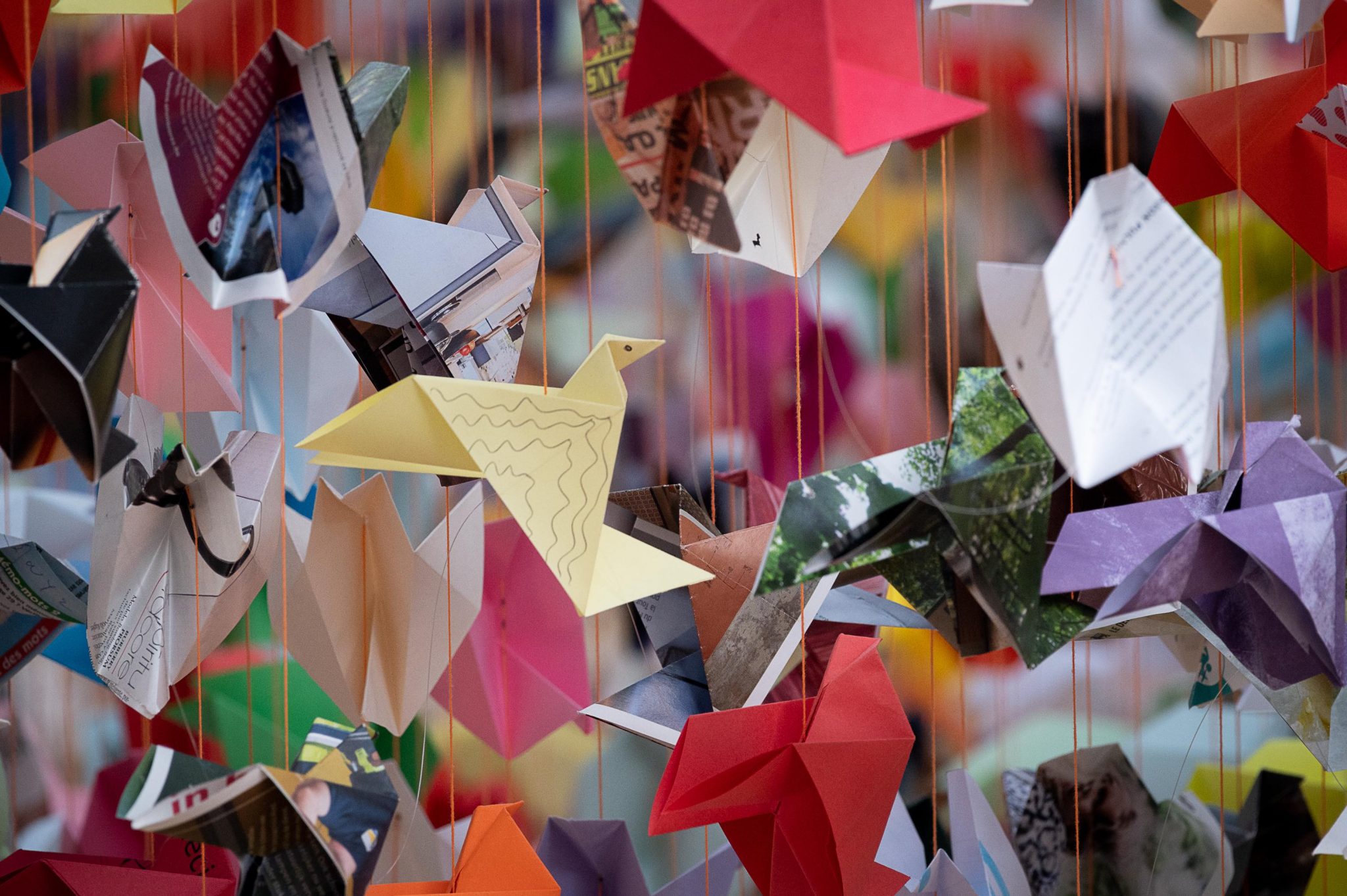 Duizenden origami’s fleuren opnieuw de Koninklijke Sint-Hubertusgalerijen in Brussel op - 1
