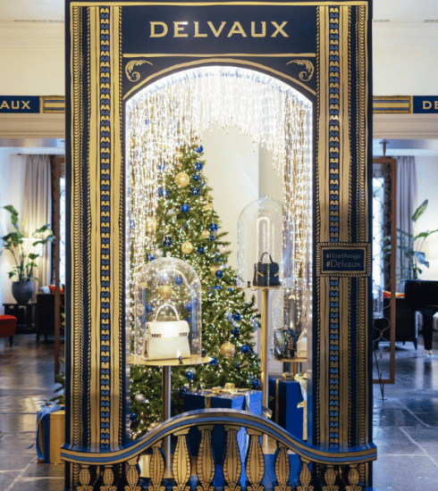 Ontdek de kerstpop-up van Delvaux in Hotel Amigo