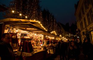 Kerstmarkt in Brugge, België