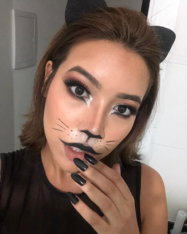 Cat halloween make-up