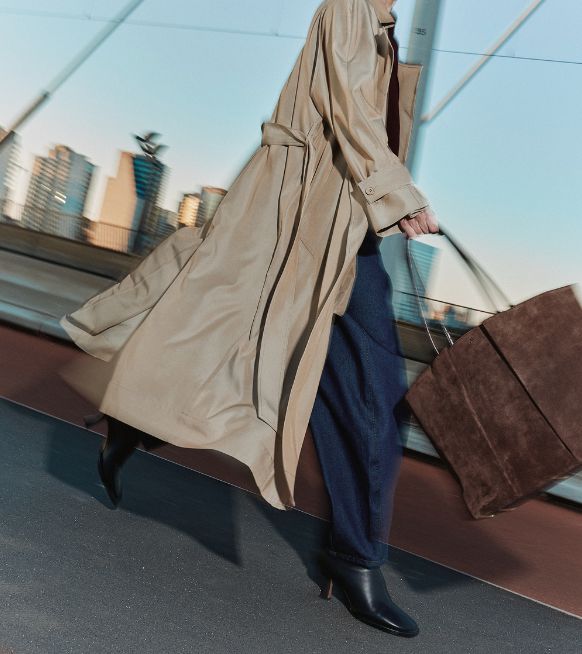 KAAI-handtas-suede-bruin