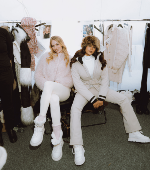 Ice, ice baby: GUESS presenteert winterse modeshow in de Zwitserse Alpen