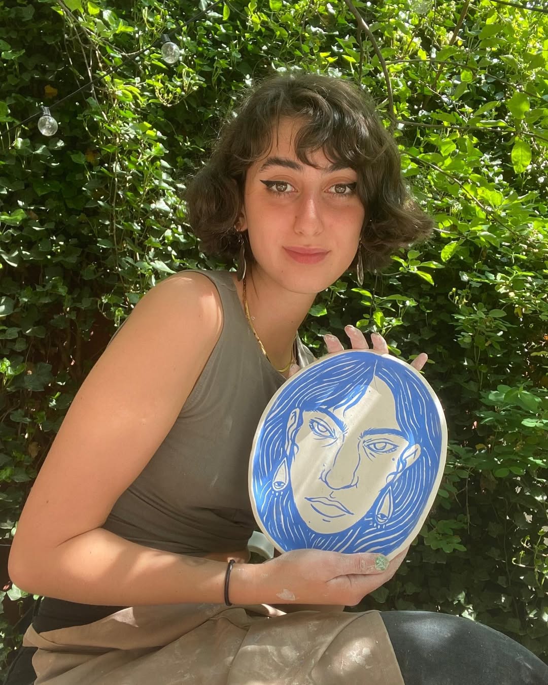 Rama Duwaji met haar kunst