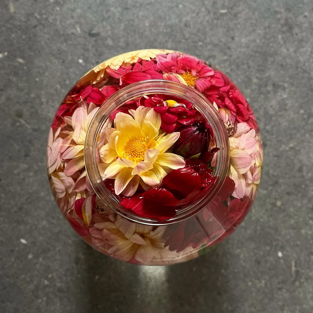 Flower fermentation