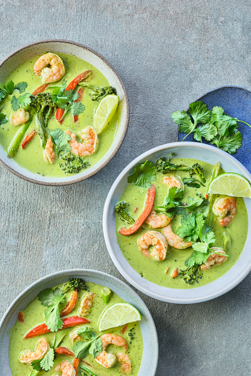 Snelle Thaise soep met scampi's Emily English