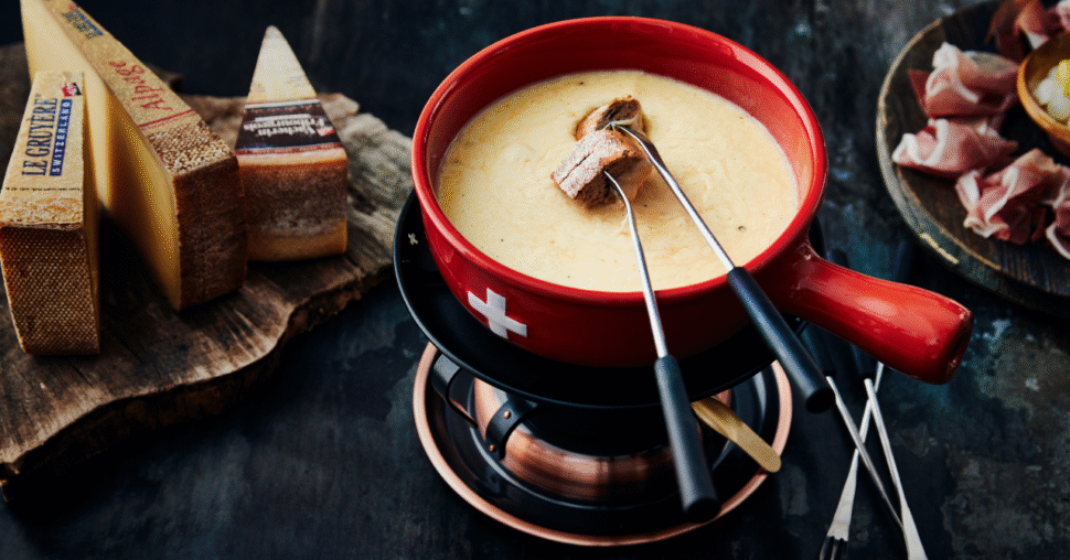 Zwitserse fondue op een Brusselse rooftop